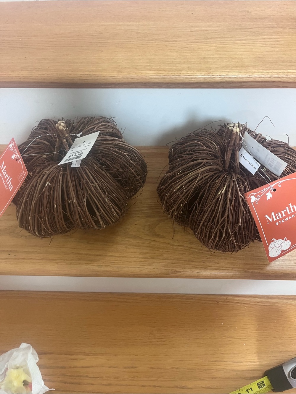 Martha Stewart Brown Grapevine Pumpkin Décor (set of 2)
